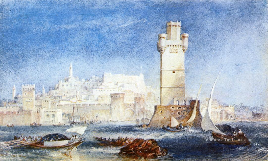 Rhodes romantique Turner Peintures à l'huile